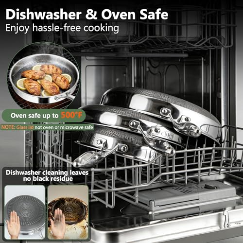 Vocvee Hybrid Nonstick Fry Pan 12in — view 7