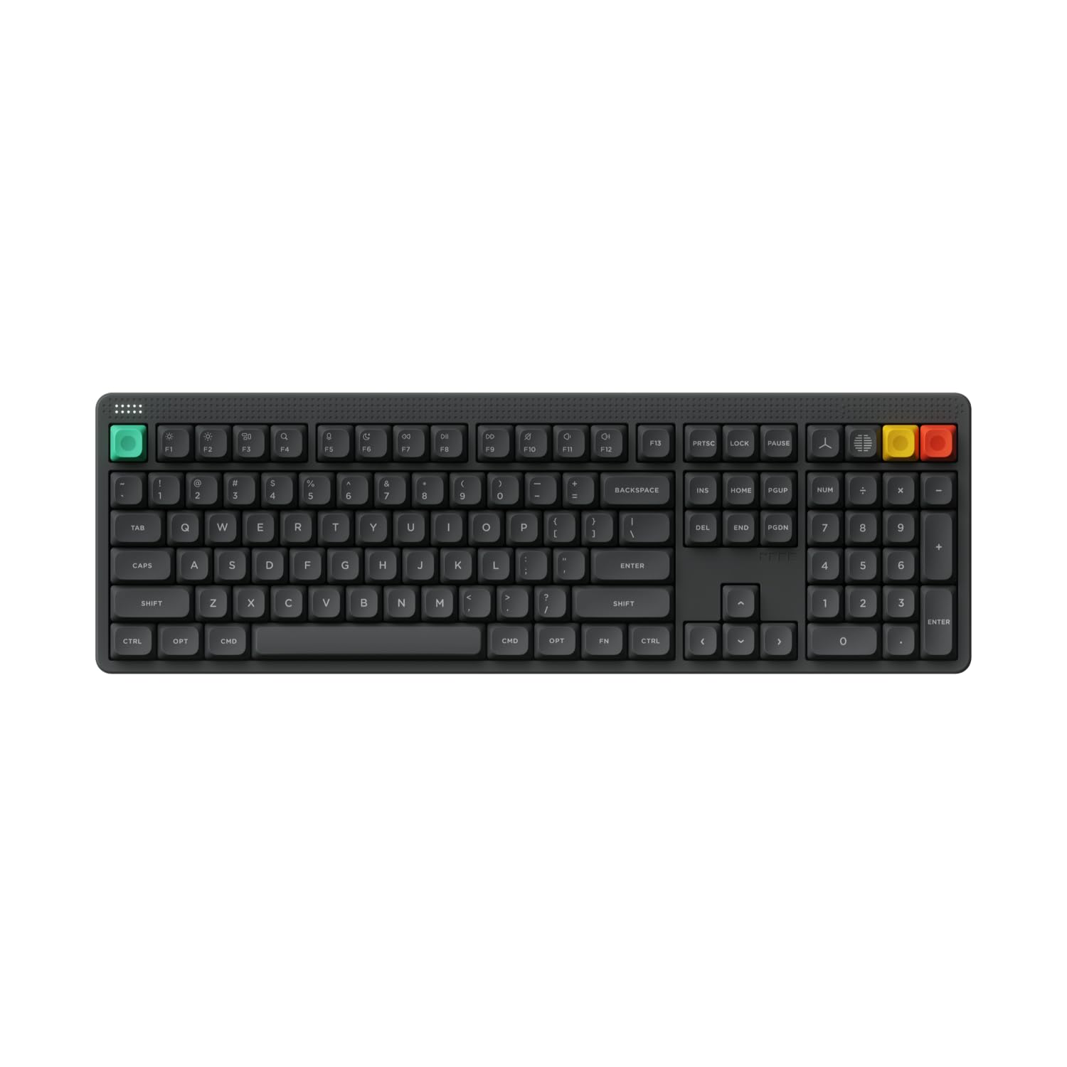 nuphy Teclado mecánico inalámbrico Node100, teclado Bluetooth personalizado intercambiable en caliente, 109 teclas, teclados para juegos de computadora, soporta gestos táctiles, teclas PBT