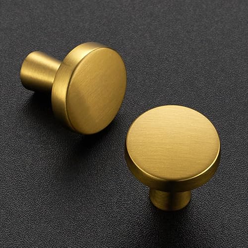 Mini boutons ronds dorés pour tiroirs de commode meuble chambre à trou unique - 3
