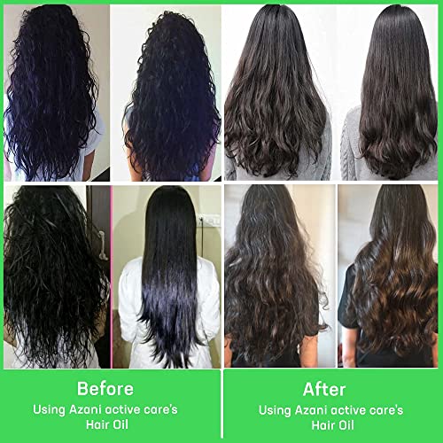 Azani Hair Growth Oil For Thicker, Stronger & Fuller Hair | Jojoba & Castor Oil With Redensyl | Prevents Hair Fall & Hair Thinning - Women & Men, 6.76 Oz | 100% Vegan And Cruelty Free #TOP5