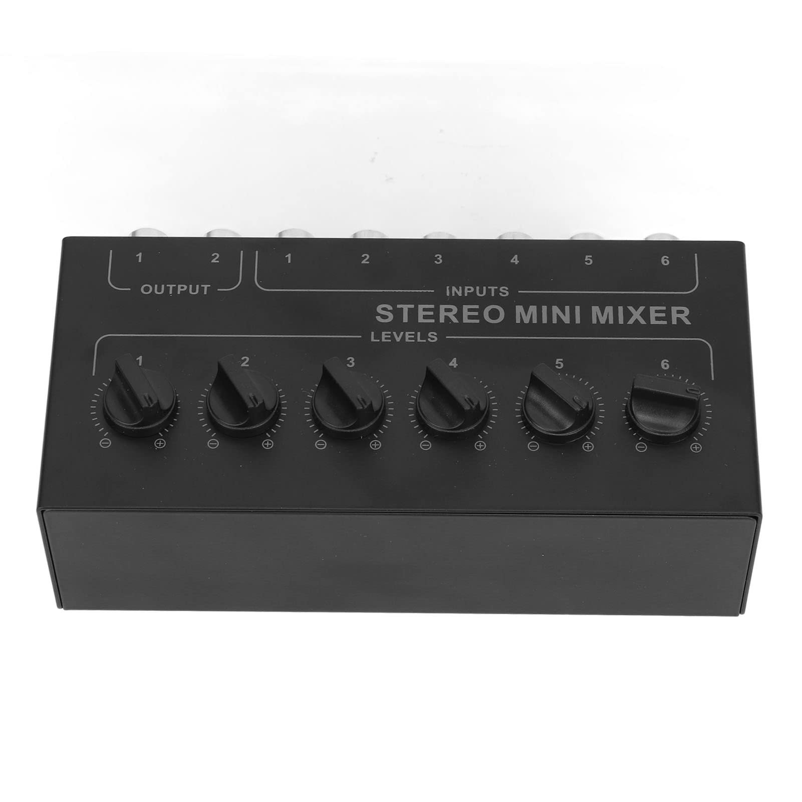 Mixer Audio Portatile 6 Canali con Controllo Volume per Registrazione Streaming Gaming Microfono USB per Live e Podcast
