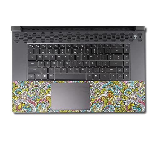 Image of MightySkins Carbon Fiber Skin Compatible with Alienware M17 R5 (2022) Full Wrap Kit - Ultra Hippie | Protective, Durable Textured Carbon Fiber Finish | Easy to Apply & Change Styles | Made in The USA