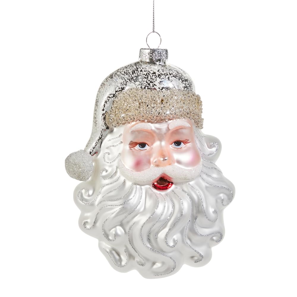 Ornement Père Noël en verre RAZ Imports 15,2 cm de collection