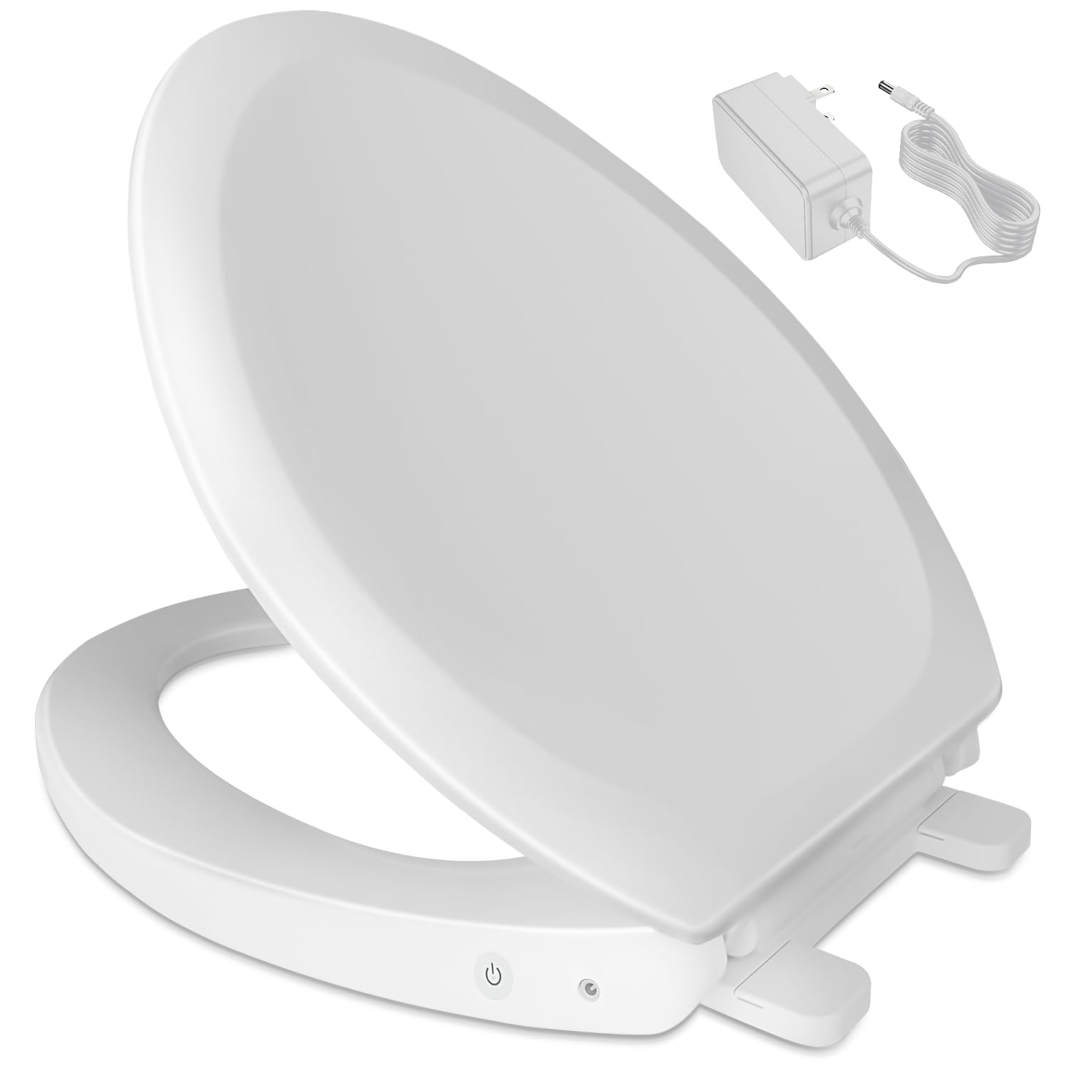 Heated toilet seat cover with soft plush fabric heated toilet seat cover usb powered toilet