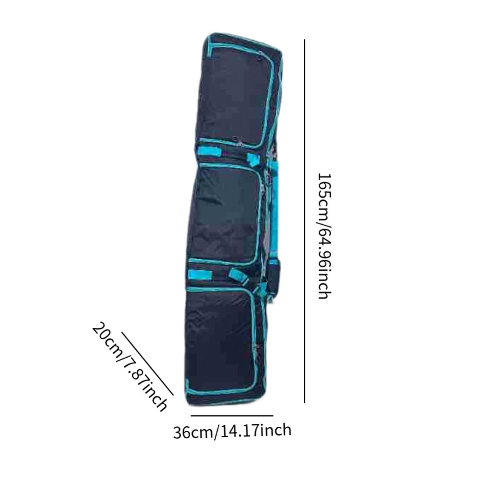 Borsa portasci e snowboard con ruote, grande capacità, per riporre gli sci in inverno