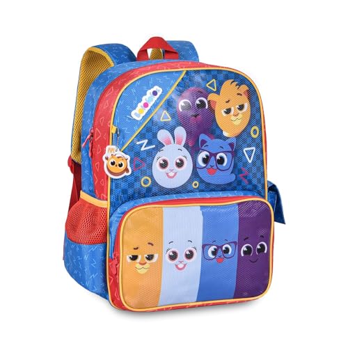 Mochila Infantil, Bolofofos, G, Azul e Vermelho, Clio