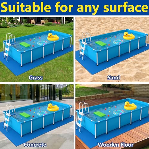 Tapete protector para piscina rectangular 24 x 12 ft miniatura 5