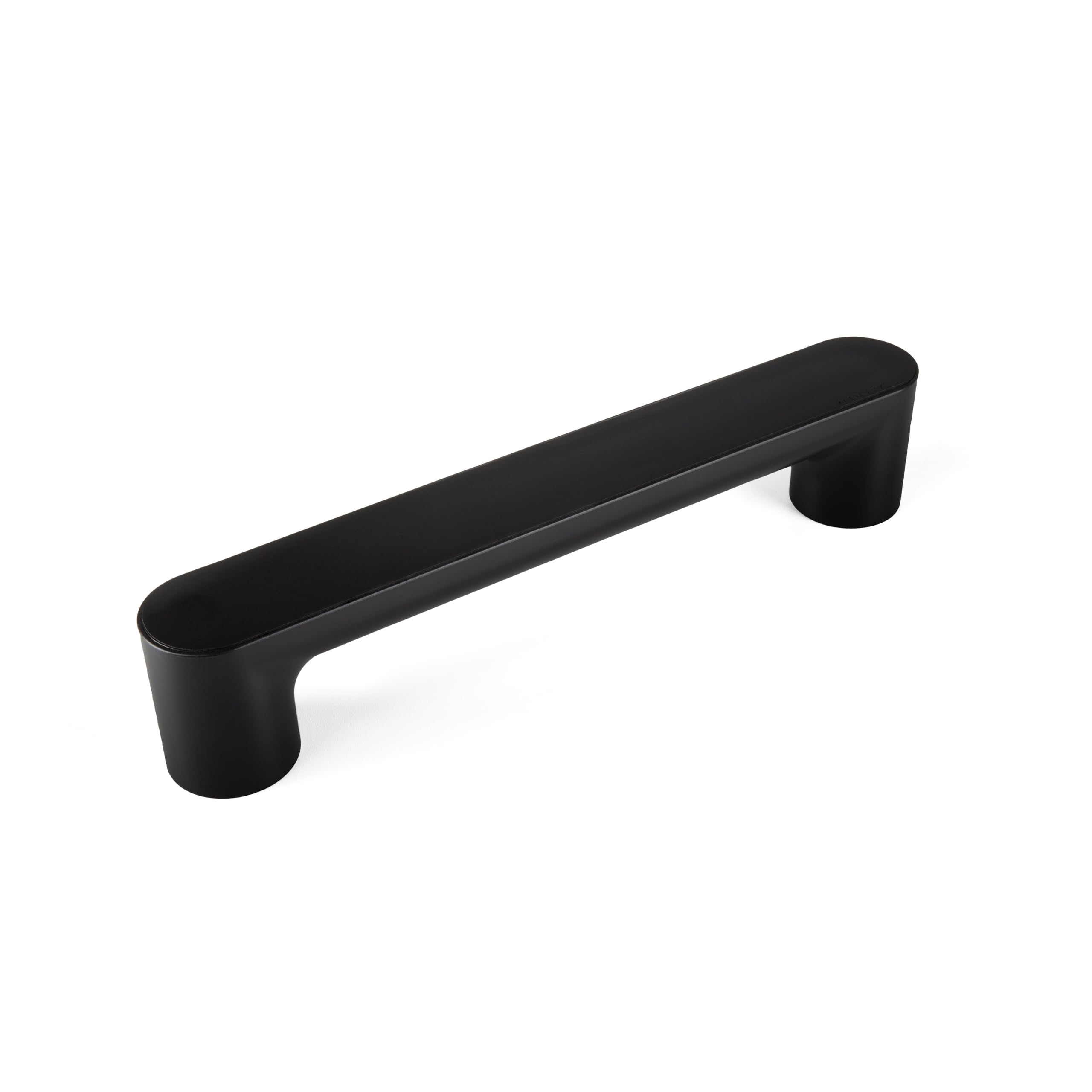 Vitility Asidero de baño ID, barra de pared de seguridad para ducha bañera inodoro, ABS, capacidad 150 kg, barra recta 35 cm, negro, con tornillos
