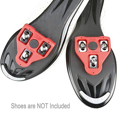 CHXIHome Bike Cleats, Riding Bike Delta Pedals Shoes Splint Cycling Parts Clips Nut, Bicycle Cleats Set, Lock Pedal Bike Shoes Cleats Pedals, Fits Peloton