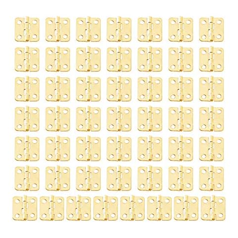 Dophee 50PCS Mini Folding Butt Hinges Cover