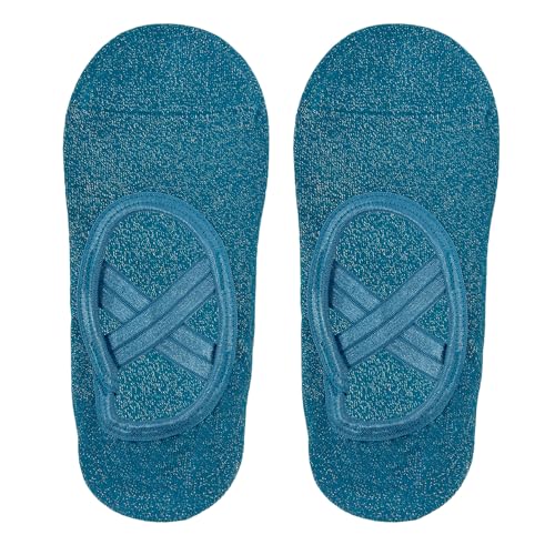 Image of Mint & Oak Pilates Socks with Grips for Women, Ankle Length Non-Slip Yoga Socks, Cotton Ideal For Yoga, Pilates, Gym, Workout, Cute Women's Gift