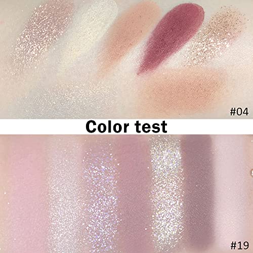 2Pcs 14 Color Colorful Eyeshadow Palette,Pink Brown Dark Korean Glitter Matte Nude Eyeshadow Palette Cool Warm Neutrals Rainbow Eyeshadow Palette,Highly Pigmented Long Lasting Waterproof Eye Shadow #TOP4