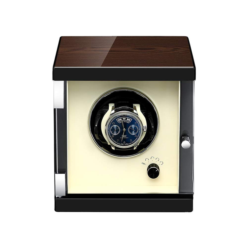 QUSYZD Wooden Automatic Watch Winder Box Watch Rotation Winding Display Storage Box, Quiet Motor and 5 Modes, Suit for Mechanical Watch,