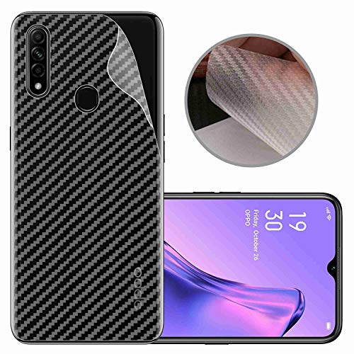 Image of Compatible with Oppo A31 Back Screen Protective Film Carbon Fiber Skin Transparent Screen Guard Sticker
