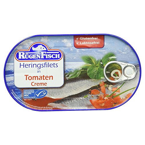 Rügenfisch Heringsfilet in Tomaten Creme, 200g Cover