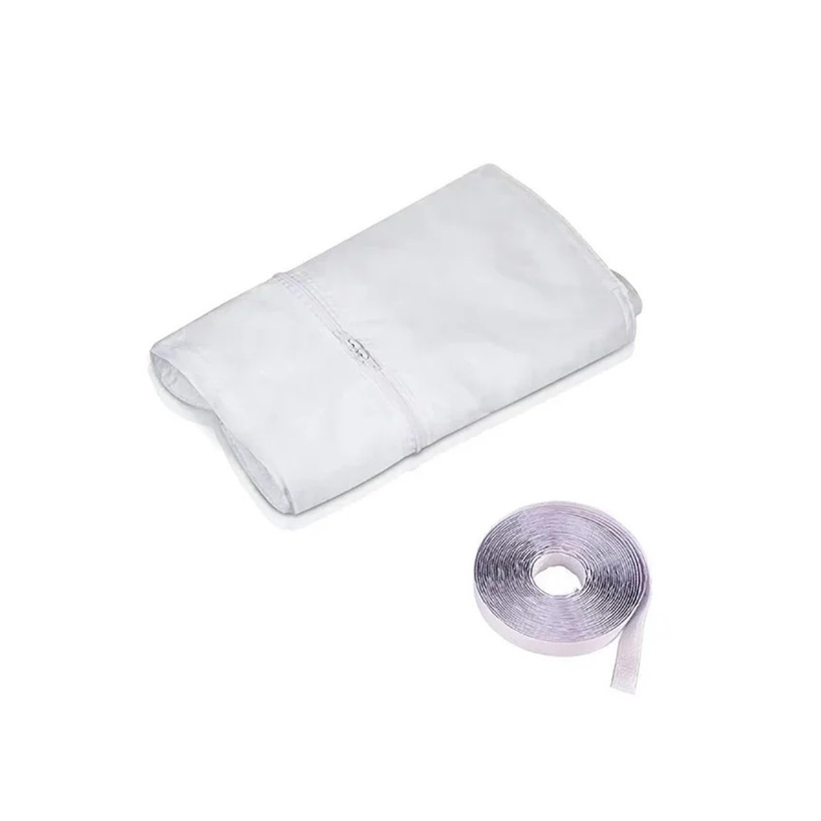 Air Lock Window Seal for Portable Conditioner Flexible Cloth Sealing Plate with Zip and Adhesive Fast Useful Works Brilliantly