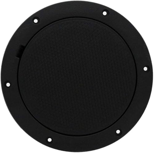 TCH Hardware - Escotilla de inspección de placa de cubierta redonda de 4 pulgadas, 6 pulgadas, 8 pulgadas, color negro, blanco, gris, negro, blanco,