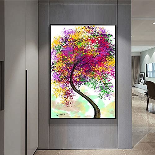 Mosaïque diamant peinture grand arbre 80x180 cm et kit loisirs créatifs adulte maison