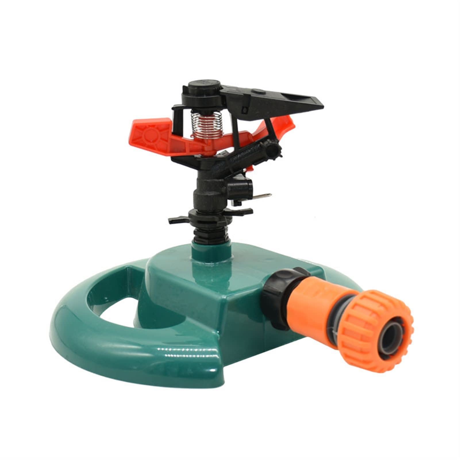 Verstellbarer Rasensprenger für den Garten mit rotierender Düse Rotierender Wassersprinkler Wippdüsen Bewässerungssystem für Gartengewächshäuser (Color : 1I2 Hose)