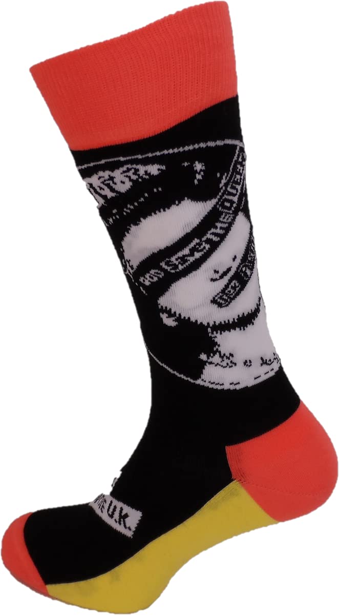 Mazeys Mens Classic Officially Licensed Sex Pistols Socks… (God Save The Queen)