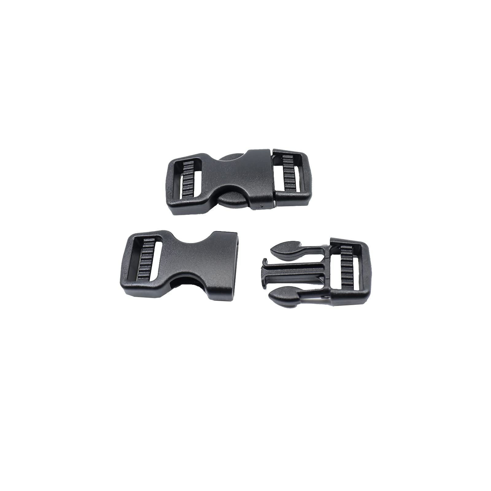 Baikeen Side Release Buckle - 15mm/20mm/25mm/32mm/38mm/50mm Plastic Snap Buckle Clips Clasp for Backpack Strap Replacement