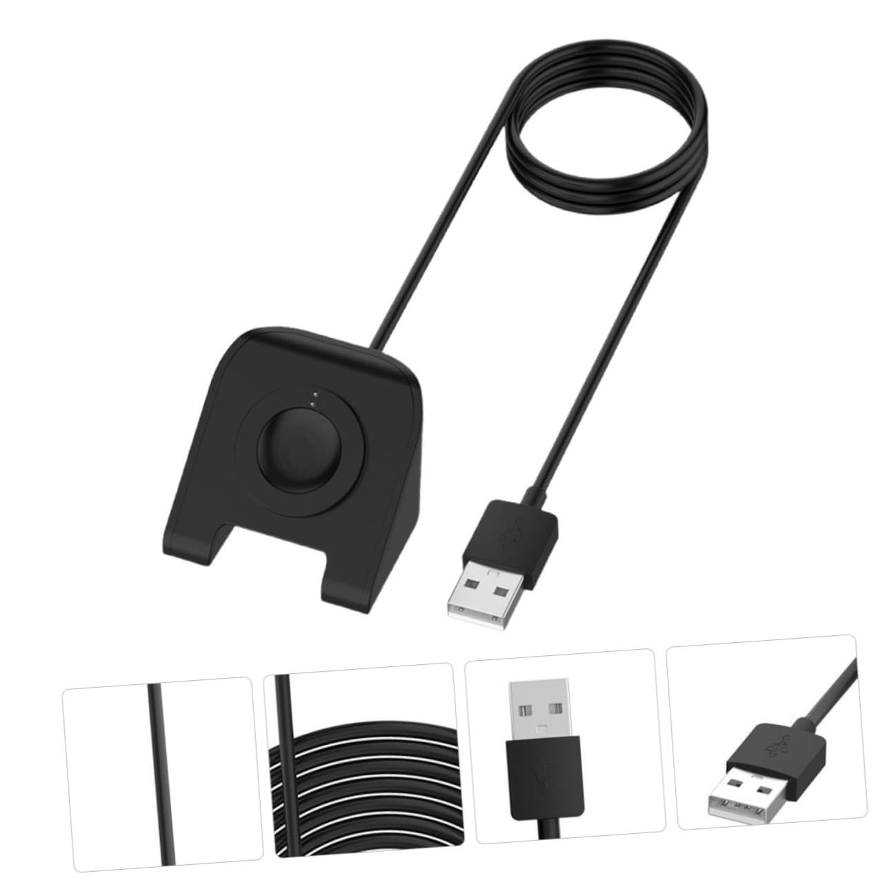 Hemobllo 3pezzi Supporto Di Ricarica Per Smartwatch Gen e Gen Base Stabile e Portatile Design Pratico Tpe Facile Da Usare Per Ufficio e Viaggi Caricatore Usb Incluso