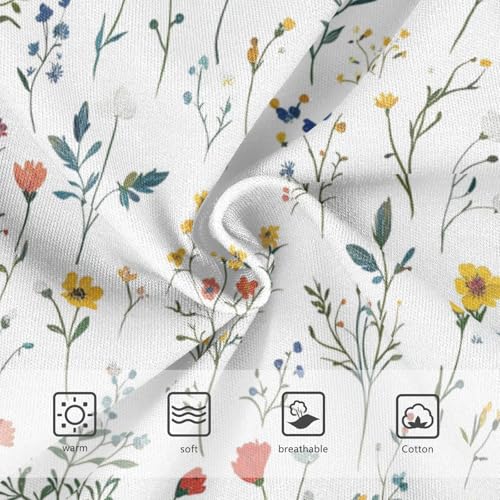 ZZKKO Bohemian Flowers Girls Underwear Toddler Panties for Girls Comfort Brief Size 2-8T 5