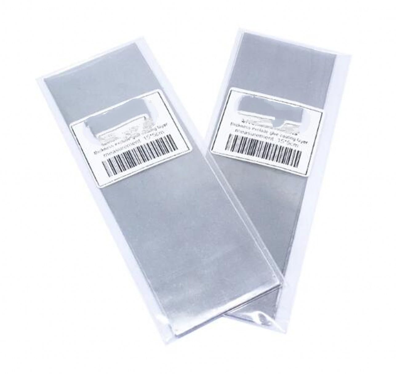 YJIUYUANQ Fly Tying Adhesive Lead Sheet 5x15cm Thickness 0.15mm 0.25mm Lead foil Lead Zonker Tape Fly Tying Materials,2 Size, 4 Sheets, As Show