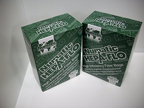Numatic NVM-1CH Hepa-Flo Henry 10 sacs poussière d'aspirateur Cover