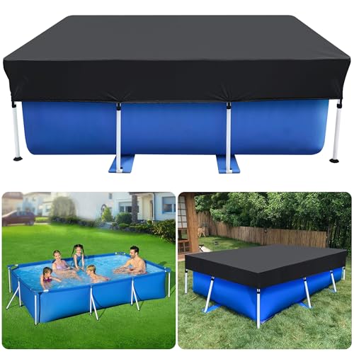 Cobertor rectangular para piscina 7x4 ft resistente miniatura 1
