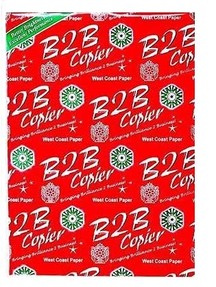 SHREE MAHAVIR PAPER B2B Paper | Fast Drying | 70GSM | 500 Sheets/Pack | (Pack of 5) Unrule A4 |For LaserJet , InkJet Printer |Xerox Multipurpose | Laser Cut Paper Edge 70 gsm Multipurpose Paper (5)