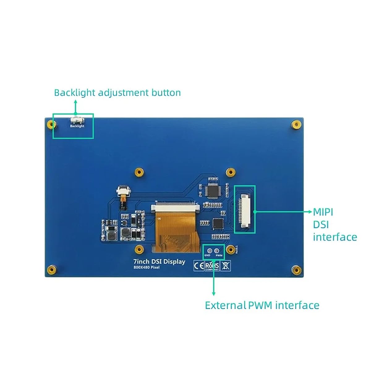Amazon.com: TC&TP 7-inch MIPI DSI Display Screen,LCD Touch Screen