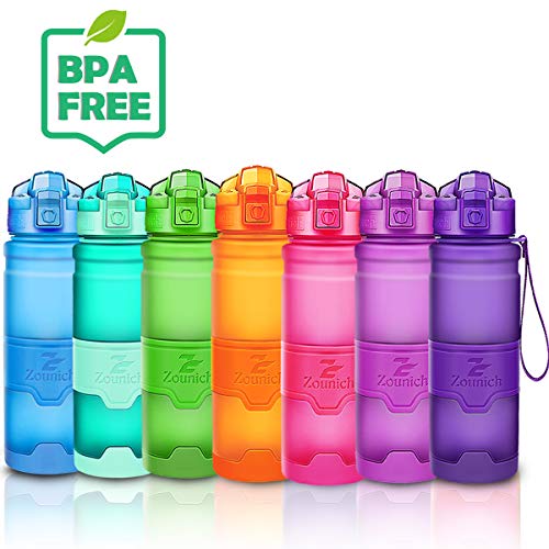 Premium Sports Water Bottle 32 oz/1 liter, 24 oz, 16 oz, 14 oz, BPA Free Tritan for Kids, Reusable & Leak proof & Measured, Plastic Drink Bottle, for Bike, Running, Gym, Fitness, Cycling (A style)