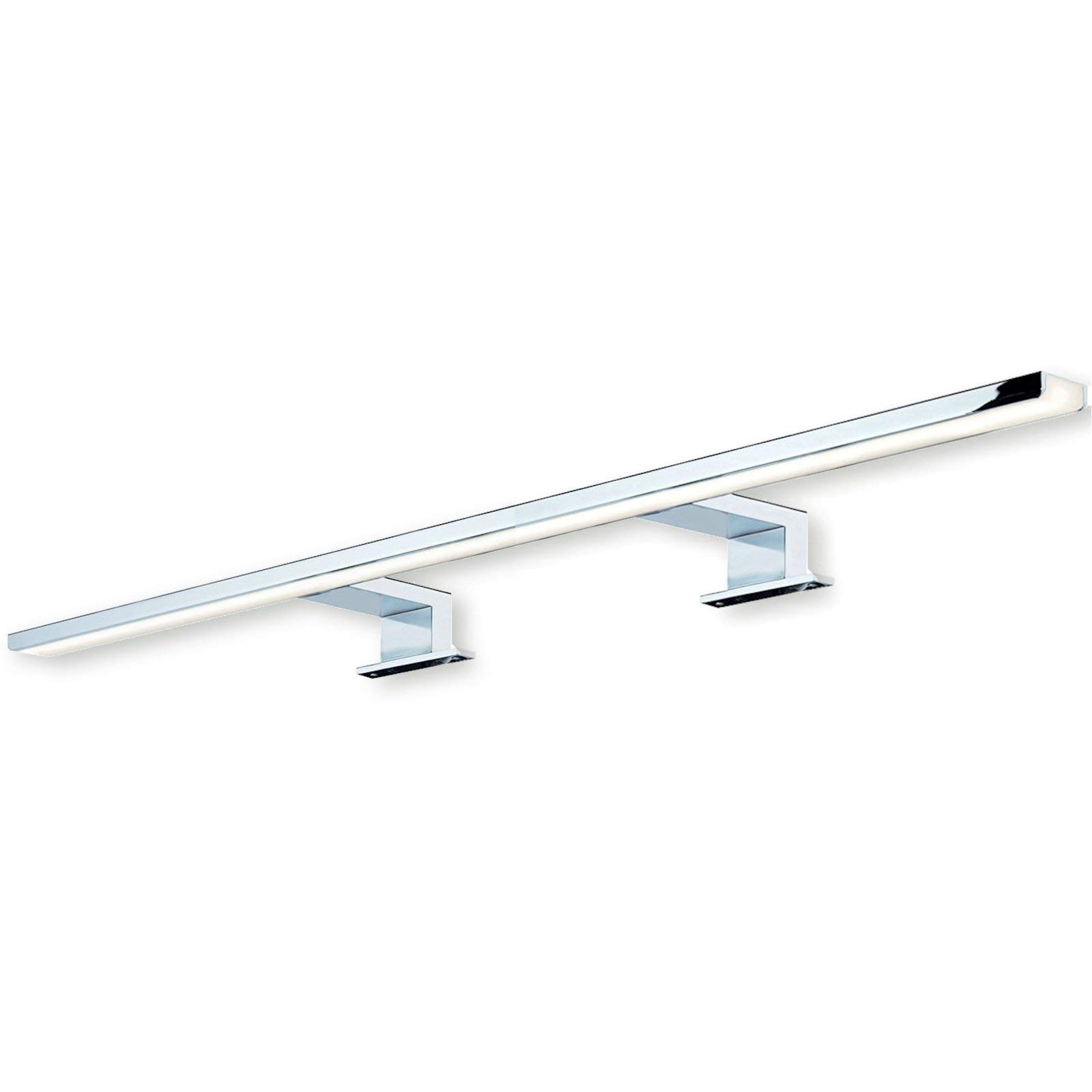 SO-TECH® LED Spiegelleuchte Anbauleuchte Leuchte AALTO Aluminium Stahl chrom poliert | Länge 800 mm | Badleuchte | neutralweiß 4000 K | IP44 geprüft | 13W | 230V
