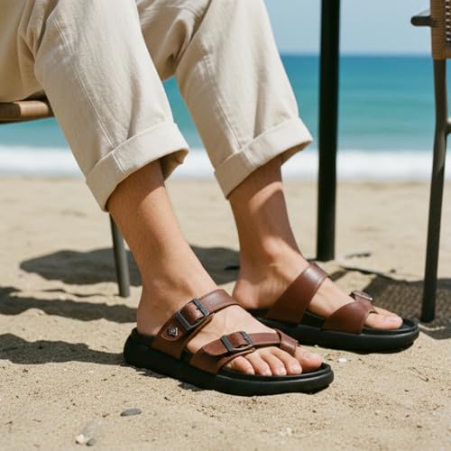 Image of KazarMax Premium ContourX Men's | Anatomical Comfort Sandals | Cushioned Footbed Sandal