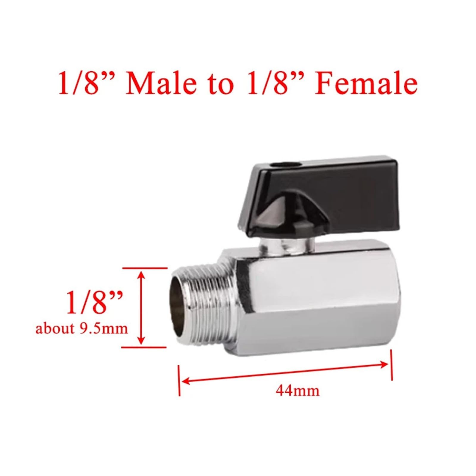 Mini Ball Valve 1/8" 1/4" 3/8" 1/2" G prosty gwint NPT Male to Female Air Compressor Water Oil Shut Off Valve (Male to Female 01, NPT)