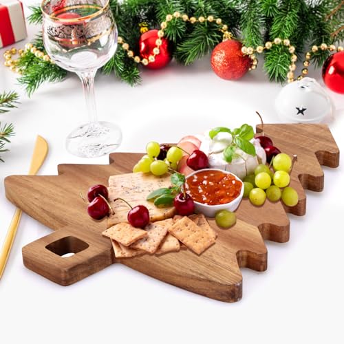 Tabla de cortar decorativa forma árbol de Navidad miniatura 7