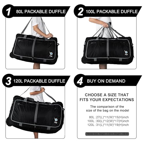 Bago Rolling Duffle Bag with Wheels - 30" 100L Foldable Weekender Bag, Waterproof Travel Duffel Bag, Heavy Duty lightWeight Duffle Bag for Traveling, Rolling Duffel Bag with Wheels (Purple2023) - image 9