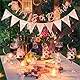 Deko 18. Geburtstag Mädchen, 18 Geburtstag Deko Set mit Banner und Luftschlangen, Partydekoration, Einfache Montage, Maße 20 x 18 x 2 cm