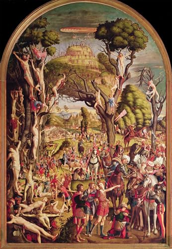 Toile Crucifixion Carpaccio pour décoration chambre à coucher moderne et chaleureuse