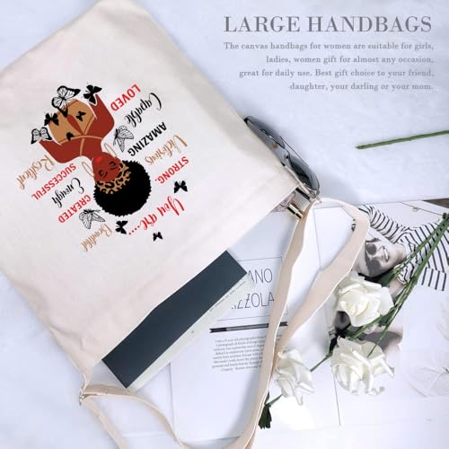 Image of Lify Women's Retro Large Size Canvas Shoulder Bag Hobo Crossbody Handbag Casual Tote - 1 Piece
