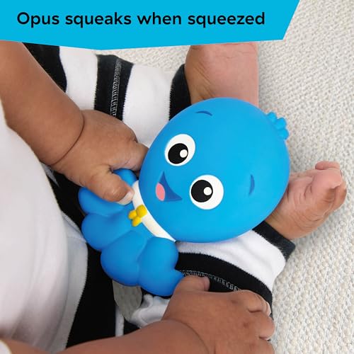 Image of Baby Einstein Ocean Explorers Soothing Opus Natural Rubber Teether Toy, Multisensory, Ages 0 Months and Up, Easy to Clean