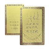 Carta di supporto per la meditazione: questo biglietto da collezione integra la cultura tradizionale e presenta un design con impronta energetica, che funge da compagno spirituale quotidiano per portare calma durante la meditazione sostenendo il relax in momenti tranquilli e riflettenti