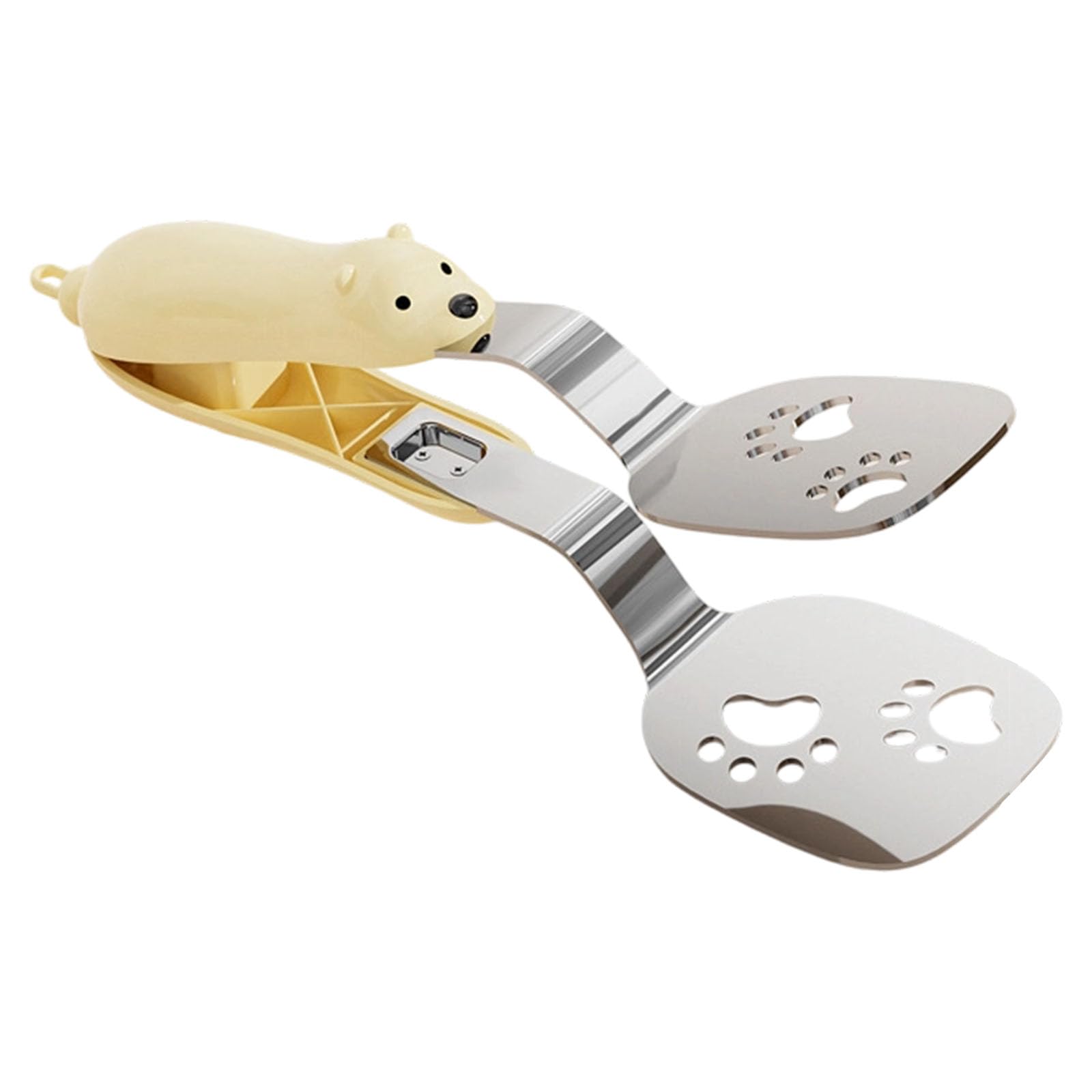 MALSSE Nonrust Steel Fish Turners Kitchen Tool for Grilling Flipping Steak and BBQ with Ergonomic Handle Burgers Flippers