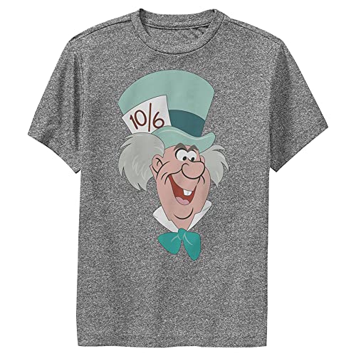 Disney Alice in Wonderland Mad Hatter Big Face Boys Performance T-Shirt