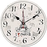 ✨ Tamaño del reloj de pared: Reloj de pared con un diámetro de 25 cm; Hecho de placa de PVC(La batería NO está incluida en el paquete). El paquete incluye un trípode para que pueda colgar el reloj en la pared o apoyarlo en una mesa, por lo que es muy fácil de usar