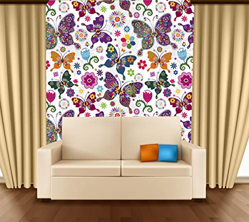 Image of DECOR PRODUCTION Self Adhesive Wallpaper Wall Sticker for Home Decor, Living Room, Bedroom, Hall, Kids Room, Play Room (PVC Vinyl, Water Proof 50 sq.ft) 16x90 Inches Each Strip