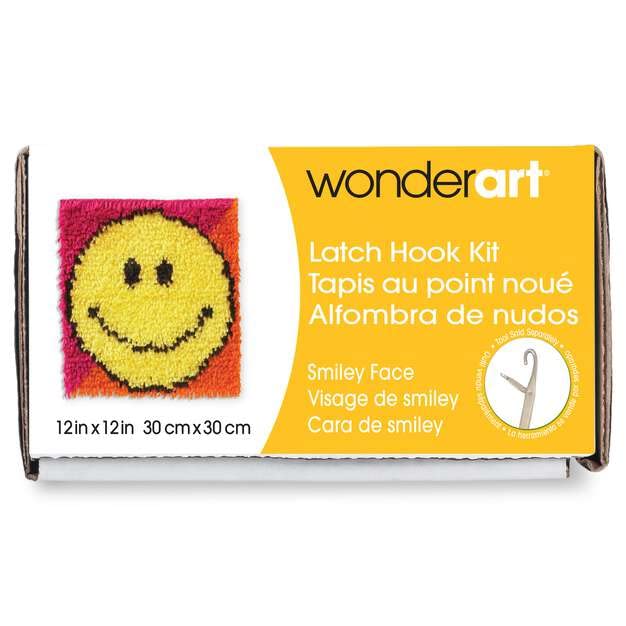 Image of Wonderart Latch Hook Yarn, Smiley Face