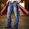Ariat Female R.E.A.L. Mid Rise Stretch Whipstitch Boot Cut Jean Rainstorm 32