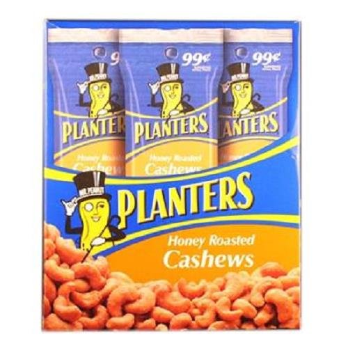 PLANTERS HONEY ROASTED CASHEWS 1.5oz Each Grocery